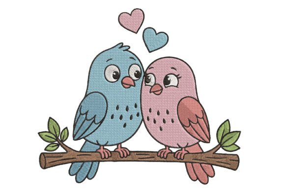 Cute Love Birds Embroidery Review for Holiday Collections