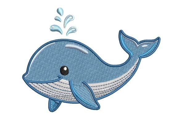 Cute Whale, Nursery Embroidery Review