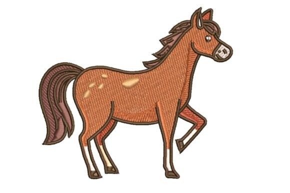 Horse Embroidery, Barnyard Animal Review