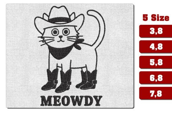 Meowdy Cat Embroidery: Cowboy Cat Review