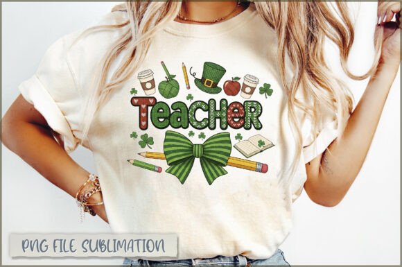 Teacher St. Patrick's Day Embroidery PNG Review